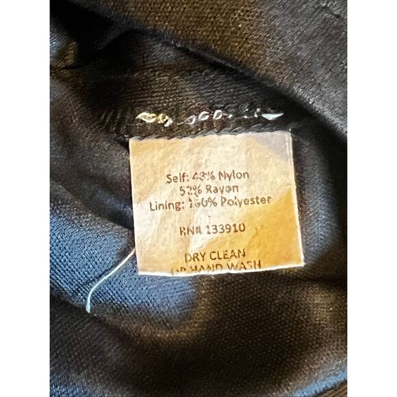 Show me your MuMu knock out mini black damask velvet bell sleeve dress Medium - Picture 11 of 13